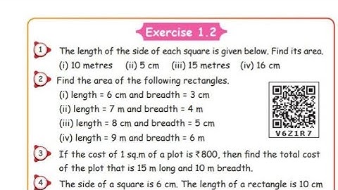 5 std maths/ Area of a rectangle / square/ term 3 / exercise 1.2/ samacheer kalvi / in tamil...