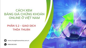 Giao dịch Thỏa thuận - Bảng giá Chứng khoán Online