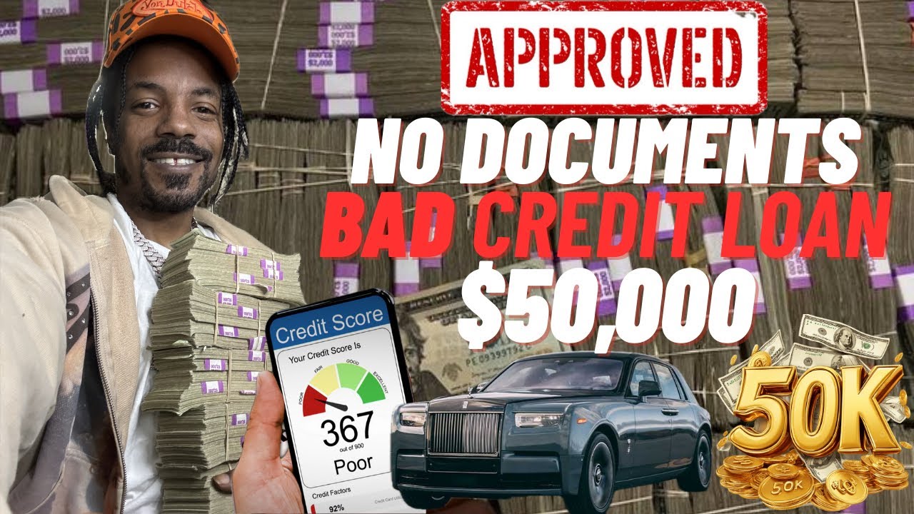 $50,000 Bad Credit Loan No Documents Fast Approval First Thing You Do Is…”💰