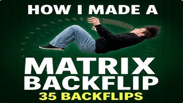 The Matrix Bullet Time Effect in a Backflip (the making)