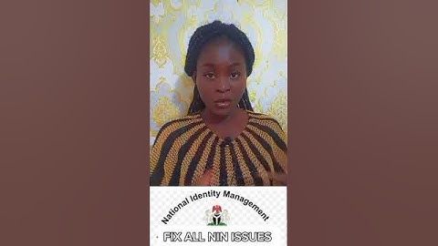 FIX ALL NIN Issues! / NIN Modification, NIN Verification...etc