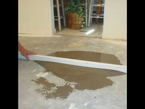 Floor Leveling For Hardwood Floors Concrete Youtube