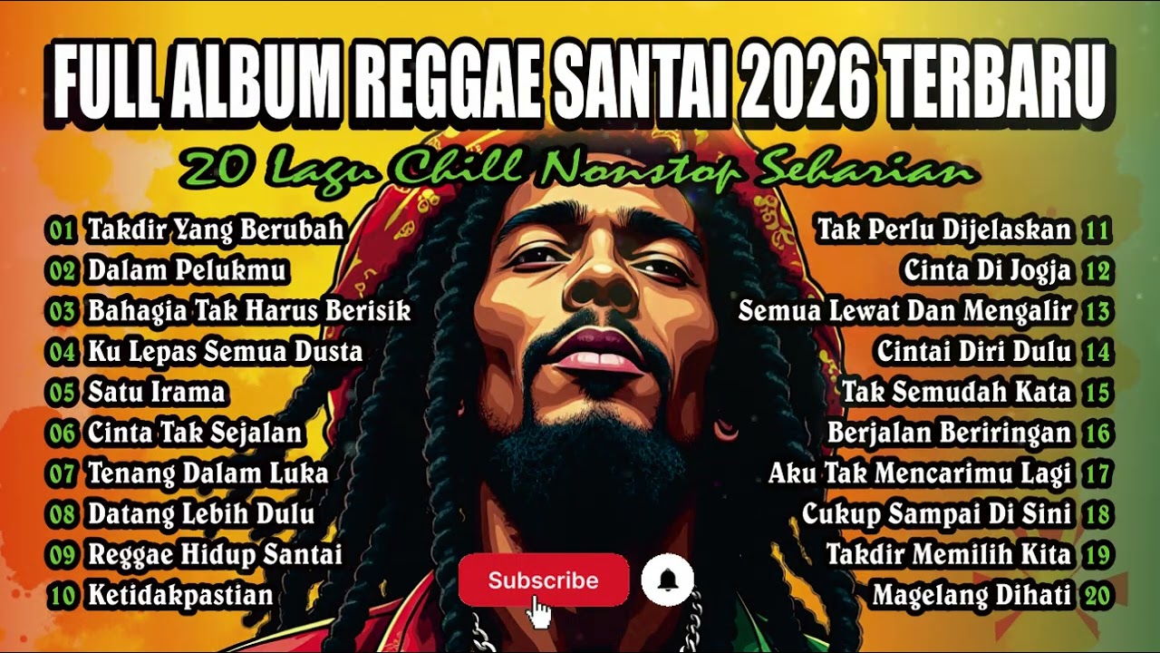 Full Album Reggae Santai 2026 Terbaru | 20 Lagu Chill Nonstop Seharian #reggae, #fullalbumreggae