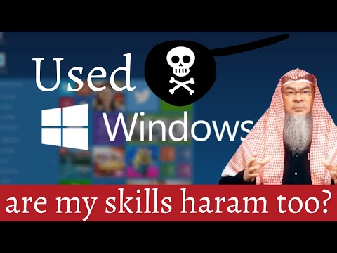 Used pirated copy of Windows to do Freelance work, are the skills I learned haram to use in other pl