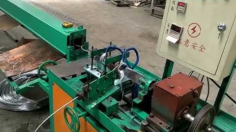 semi auto chain link fence machine video