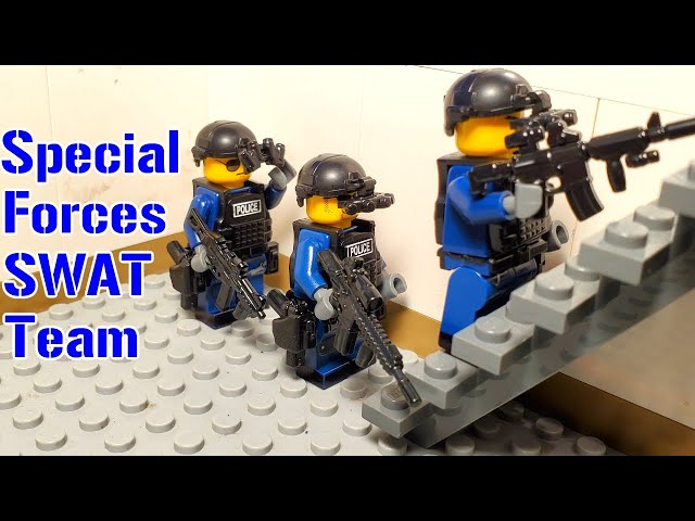 How to Make SPECIAL FORCES Lego SWAT Minifigures! 