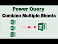 POWER QUERY Combine Multiple Excel Files | Combine Multiple Excel Sheets | Power Query | #powerquery