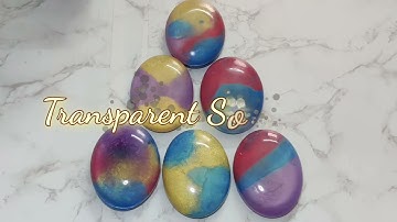 Transparent soap gems