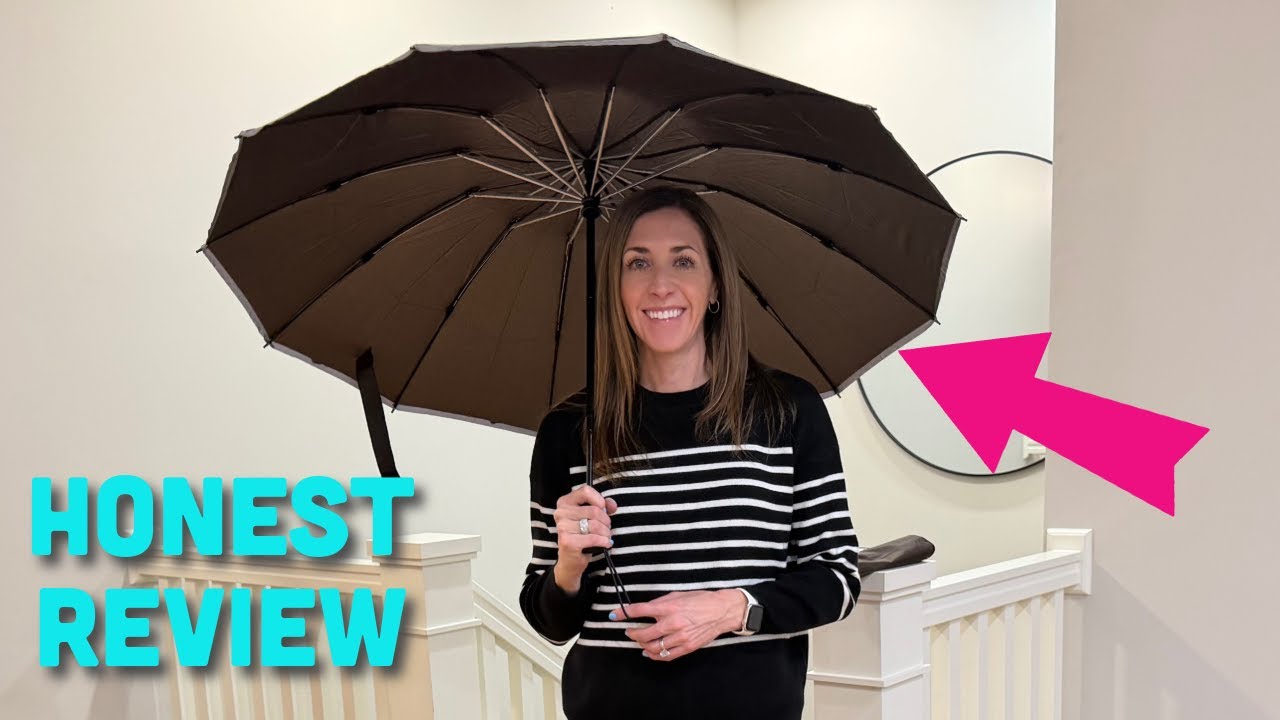Честный отзыв о высоко оцененном зонте-перевертыше | С тефлоновым покрытием и обратной полосой