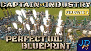 The PERFECT Oil Build & Blueprint 🚜 Blueprint Captain of Industry  👷  Walkthrough, Guide & Tips