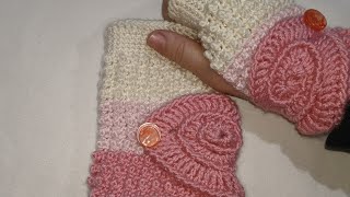 Crochet fingerless gloves \