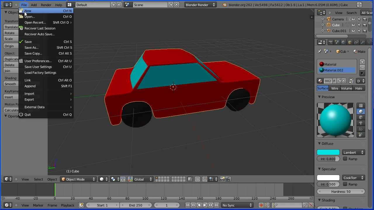 free 3d car models for blender