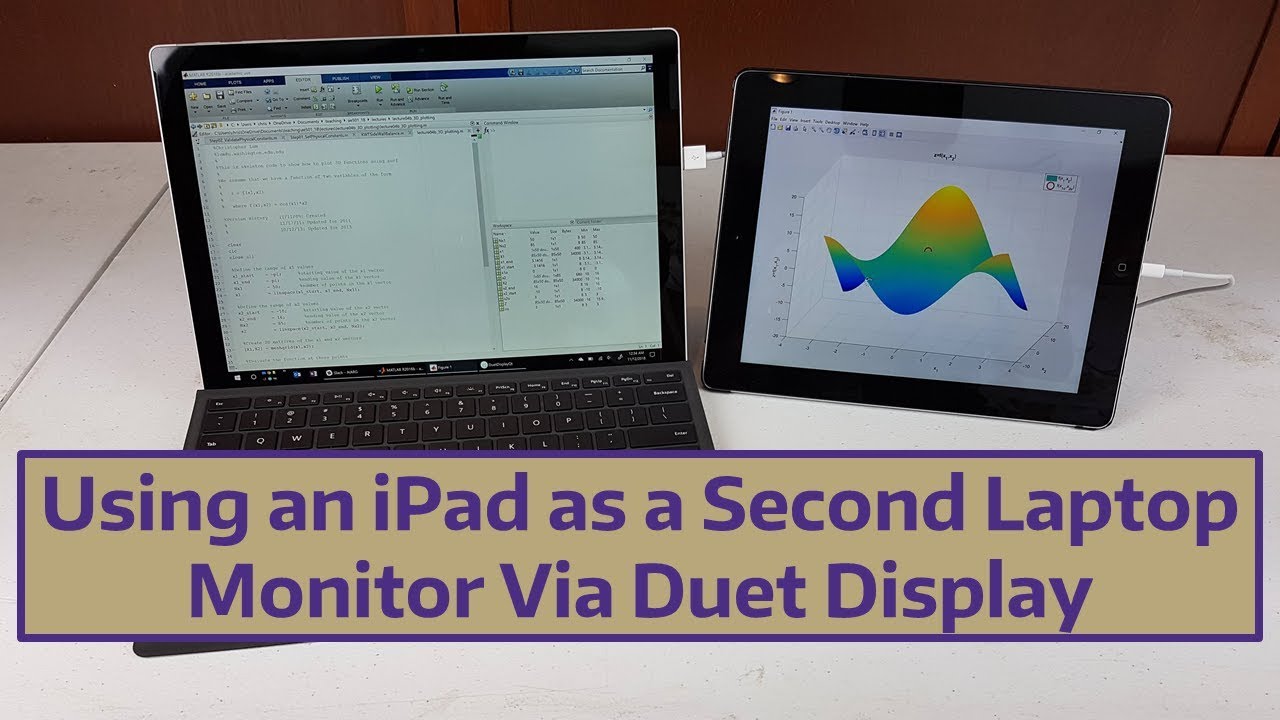 Using An Ipad As A Second Laptop Monitor Via Duet Display Youtube