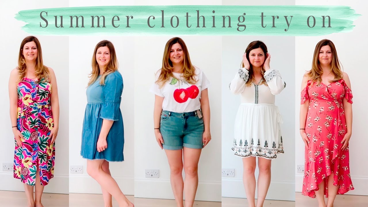 SUMMER CLOTHING TRY ON | UK SIZE 14 | NEW LOOK, H&M, TU CLOTHING - YouTube