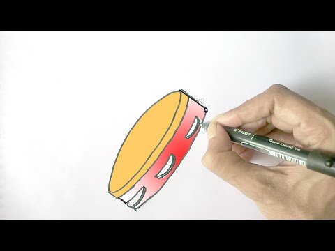 Video: How To Draw Musical Instruments With A Pencil