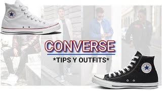 episodio Fortaleza fecha límite how to WEAR AND COMBINE ☆ CONVERSE* men...➲+100 OUTFITS (white, black  converse, long boots...) - YouTube