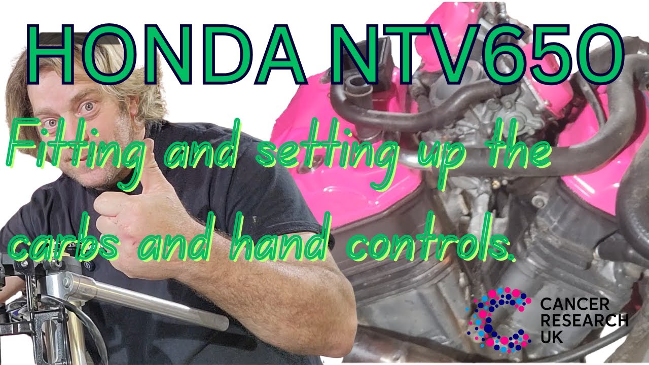 Cafe Racer Controls Honda NTV650 Budget Cafe racer, controls, carb refit and balance - YouTube