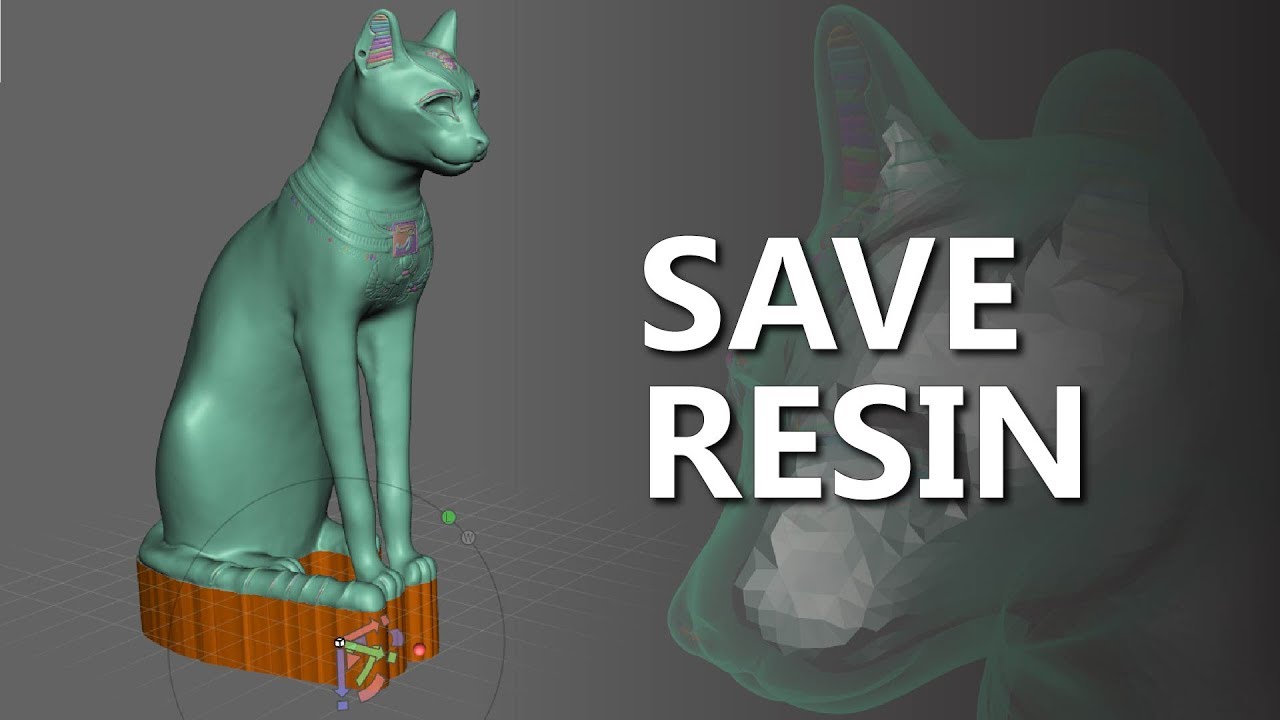 My Process For Hollowing Models For Resin 3D Printing With Meshmixer