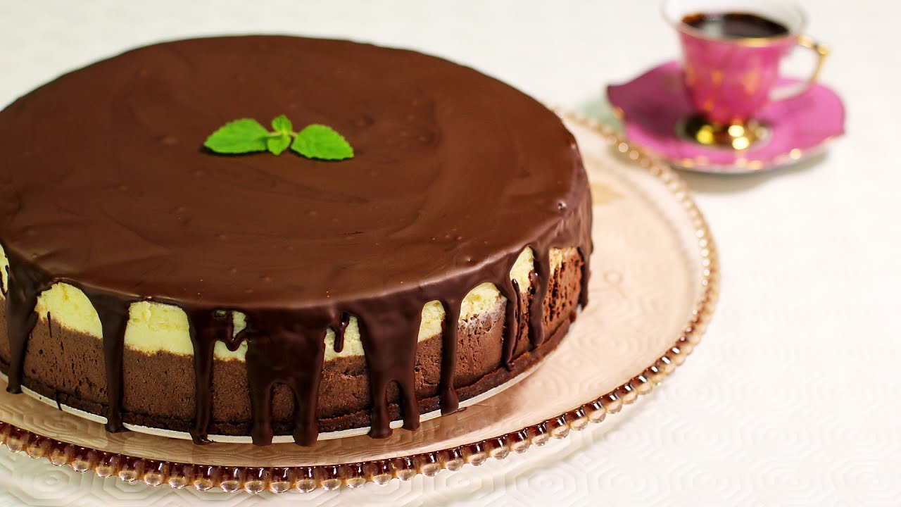DOUBLE CHEESECAKE mit Schokoguss | Cheesecake-Synchron-Backen