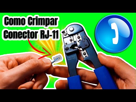 Alicate para Crimpar RJ11 ( Fio telefone ) - Como usar ?