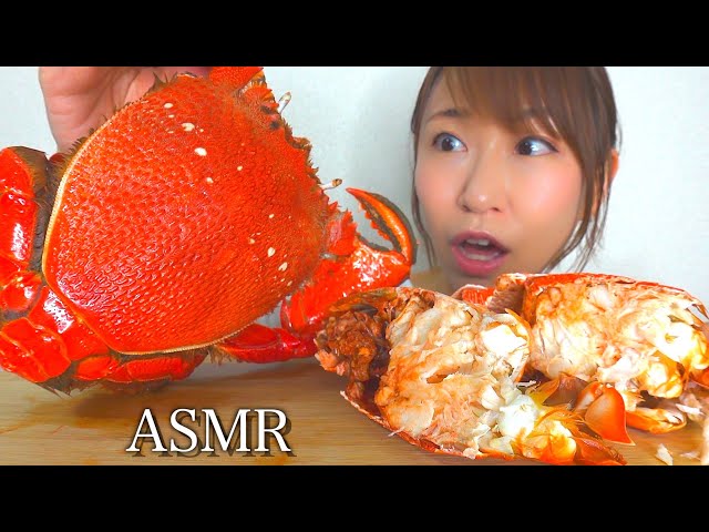 【咀嚼音】謎の蟹を食べる音【ASMR】The sound of eating Asahi crab