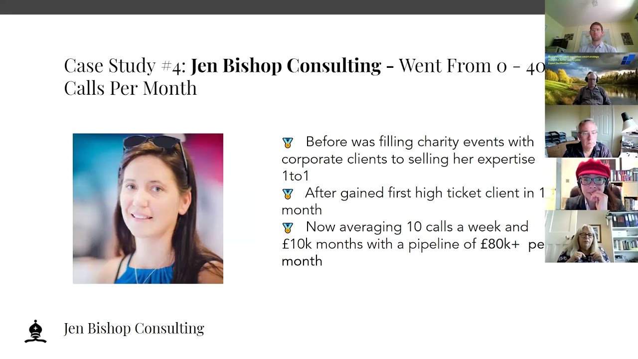 Learning: Jen Bishop Consulting. How To Win Premium B2B Clients Organically Using LinkedIn. 13 Aug