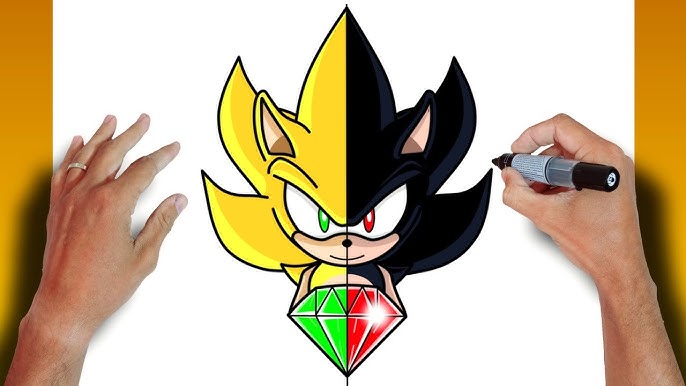 Como DESENHAR o DARK SONIC - Como DIBUJAR a DARK SONIC - How to