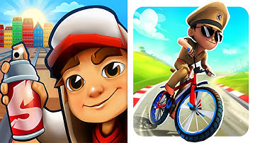 Subway Surfers VS Little Singham Cycle Race - All Levels Gameplay Android, ios (Part 2 )