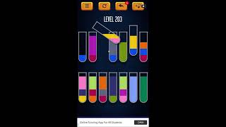 Water Sort Puzzle - Color Liquid Sorting Game Level 203 Solution