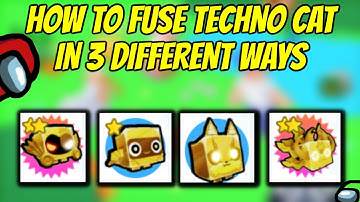 How to fuse Techno Cat in 3 different ways in Pet Simulator X
