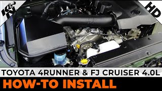 See how easy it is to add a k&n air intake the 2010-2013 toyota
4runner and fj cruiser with 4.0l engine.
https://www.knfilters.com/cold-air-intakes/63...