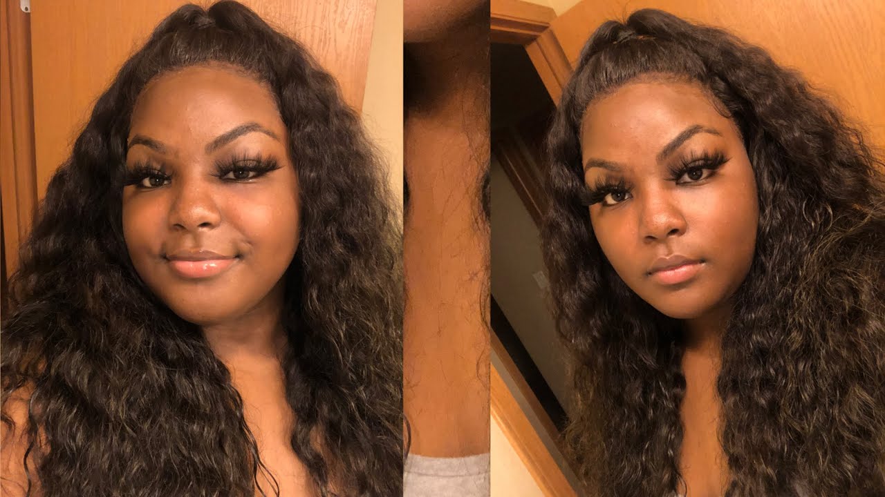 24 inch Water Wave Wig Review FT. Eullair Hair - YouTube