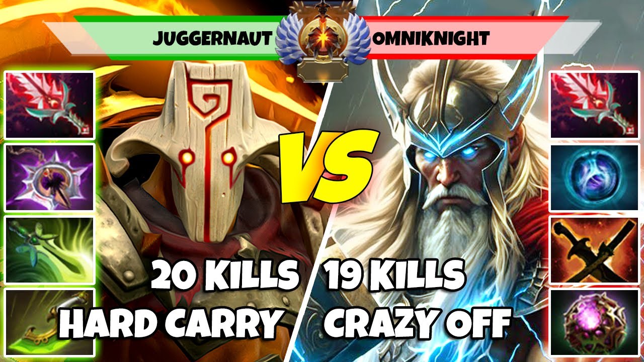 JUGGERNAUT (Carry) vs OMNIKNIGHT (Off) - Epic Battle Of Divine Rank Dota 2 Players - Z Dota 2