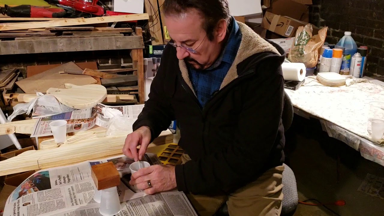 Trying out epoxy resin for a test - YouTube