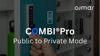 Ojmar Combi Pro how to change lock from Public to Private mode screenshot 1