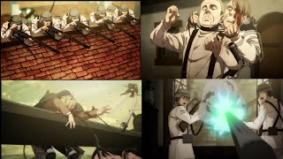 All Paradis Soldiers vs Marley Soldiers Scenes In Episode 76, 77, And 78 (Attack On Titan)
