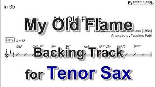 My Old Flame - Backing Track with Sheet Music for Tenor Sax
