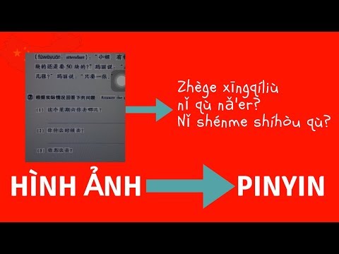 Phần mềm dịch tiếng Trung chuyển hình ảnh chữ cứng thành pinyin