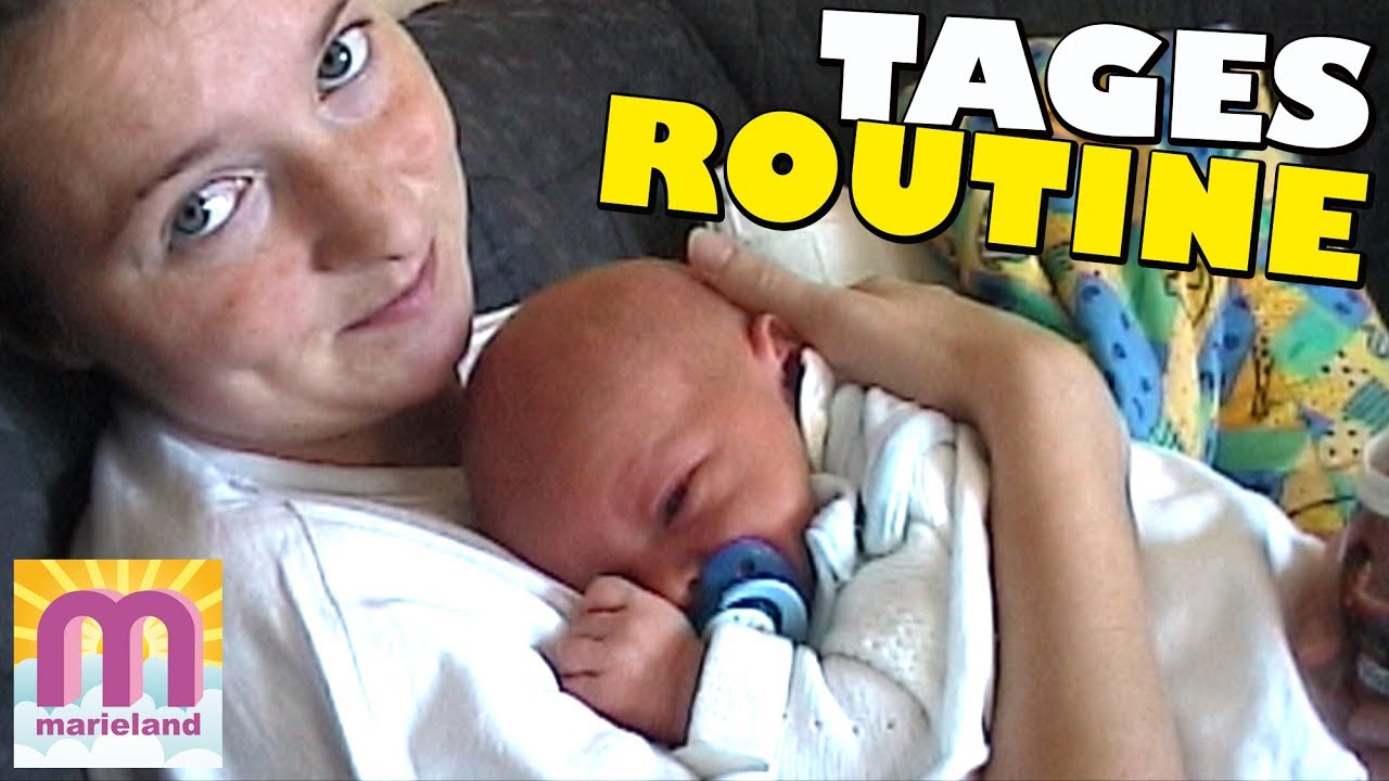 Tages Routine mit Baby 👶 Max ist 19 Tage alt 👩 marieland Vlog 😘