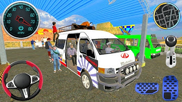 Indian Van Minibus Driving Games 2026  - City Minibus Simulator 3D - Bus Game   _  Android Gameplay