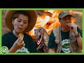 Making Smores with Dinosaurs?! | T-Rex Ranch Dinosaur Videos for Kids