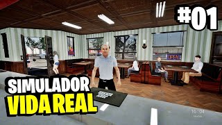 NOVO SIMULADOR DA VIDA REAL! PRIMEIRO DIA JÁ ARRUMEI UM EMPREGO! - Live the Life #01