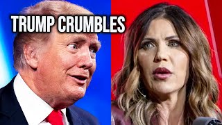 Trump Finally Collapses Over Kristi Noems Sudden Downfall