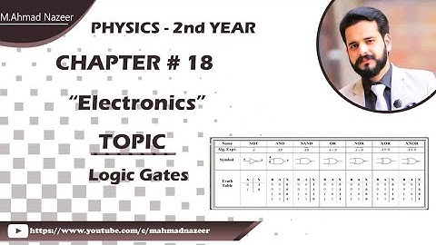 Logic gates Part 1 Fsc Part 2 Physics #bysirmahmadnazeer