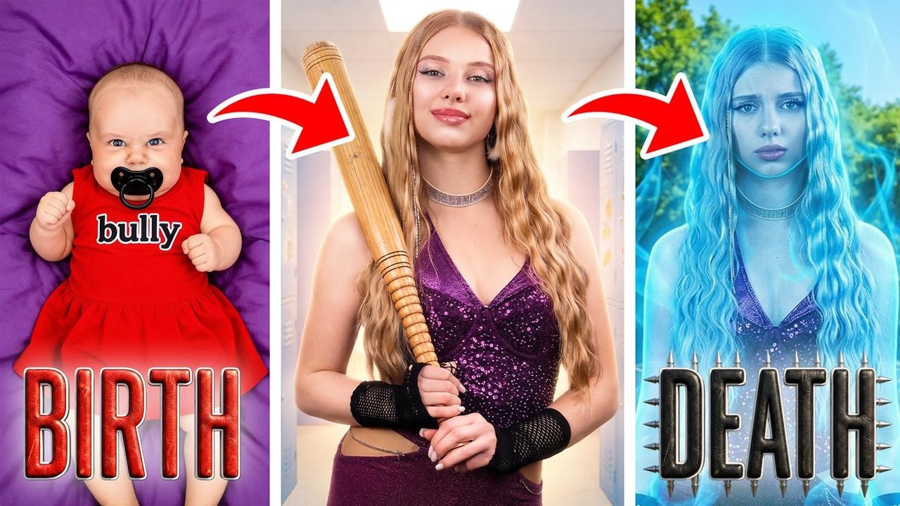 Birth to Death of School Bully! Bad Girl Became Good Girl