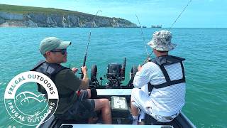 Great day out on our SeaPro SIB loads of fun fishing around the Needles Sea Fishing uk Isle of Wight