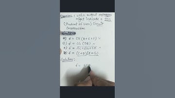 Find Boolean Expression In SOP Form