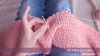 Punto Jazmín | para mantas | crochet