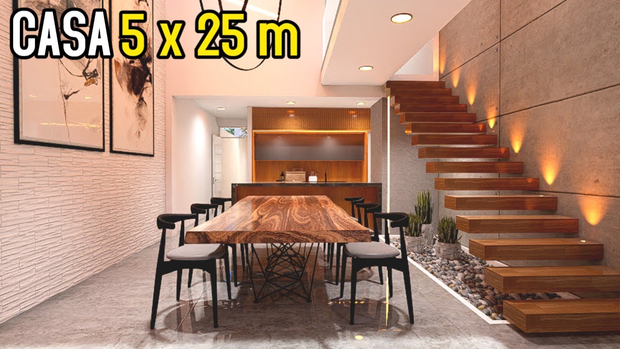 🏠Hermosa MINI CASA con DOBLE ALTURA // 5 x 25 m