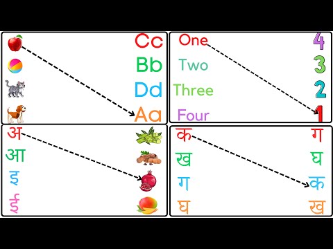 lkg class english Worksheets | match the letters with pictures | Alphabets abc song | toppo kids